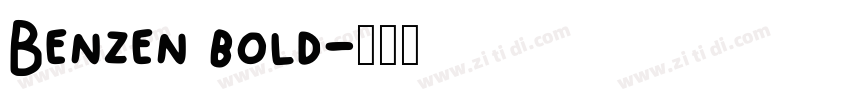 Benzen bold字体转换